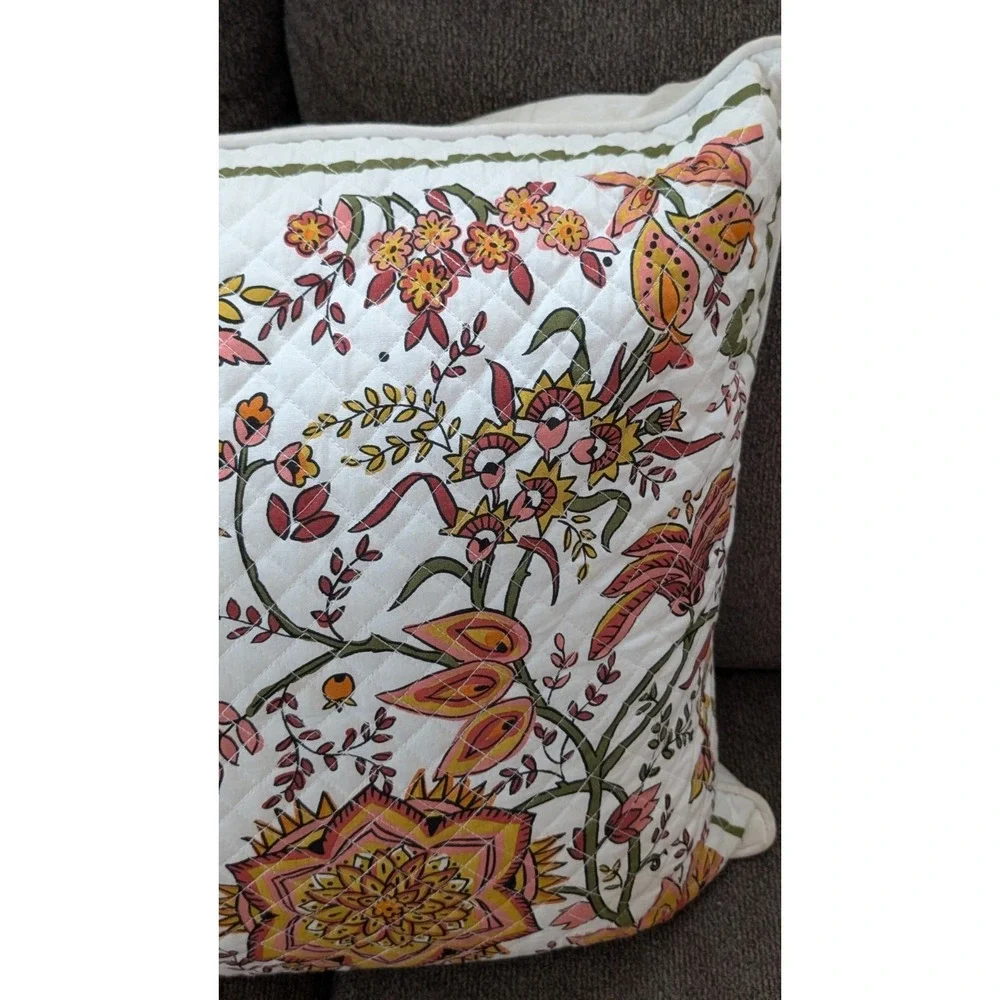 Vera Bradley Peacock Garden Pillow Couch Bed Throw 21